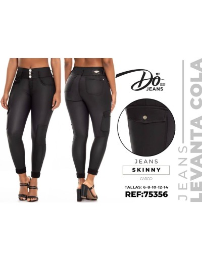 pantalon colombiano do jeans negro pd75356